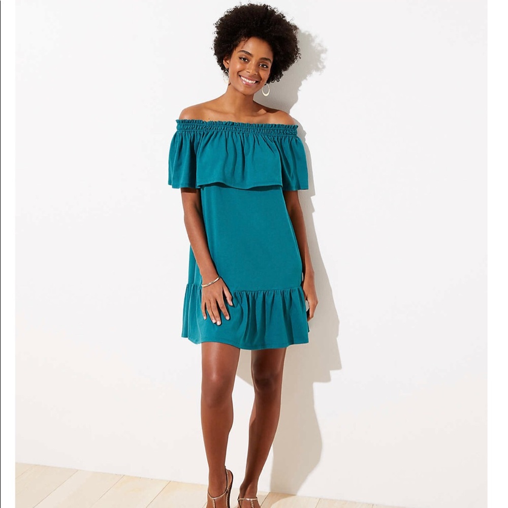 LOFT off the shoulder summer dress *